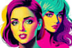make an unique wpap pop art style