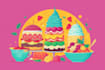 create a unique food pop art style artwork