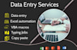 do exploratory data analysis and data entry work