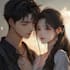 make a anime couple character art anime style