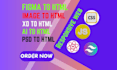 convert figma to responsive html with tailwind css
