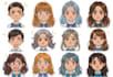 do custom cute doodle avatar for your nft art collection