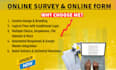 create customized google forms for surveys, quizzes, and event planning
