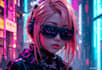make cyberpunk character art