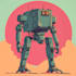 create a mecha robot art and illustration