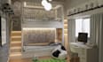 design cgi interior 3d kids room, nursery, ikea bedroom and playroom interior