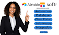 do airtable interface, airtable automation,airtable database,client portal,softr