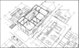 architecture floor plan blueprint autocad 3d rendering interior design architect