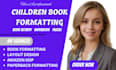 book format page layout children book puzzle activities workbook formatting