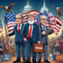 do a digital political editorial cartoon for social media
