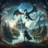 create an epic fantasy book cover