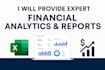provide expert financial analytics and reports