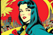 draw retro comic book illustration