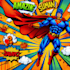 design an amazing superhero pop art