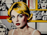 draw a retro pop art roy lichtenstein style