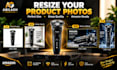 create, expand and resize product photos for amazon listing