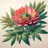 do a botanical illustration of flower illustration