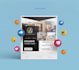 modern exhibition tent branding concept
