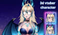 create and rig 2d character model for vtuber design, live2d model vtube studio