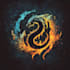 hand paint fantasy logo
