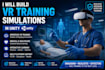 develop unity VR training simulations for healthcare
