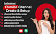 create setup and SEO youtube channel professionally