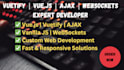 do vuetify, vuejs, ajax, vanilla js, and websockets projects
