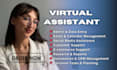 be your virtual assistant for admin support tasks, web research