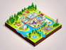 draw vector map or isometric map in illustrator