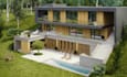 renovate hills building, villa visualization, apartment rendering,complex design