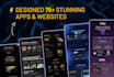 do ai uiux website design, apps, landing pages, wireframe in figma
