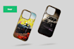 create realistic phone back cover mockups for mobiles