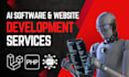 develop custom ai software, PHP laravel websites and ai chatbots