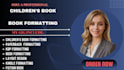 format, page layout design your children book, activity book, product catalogue