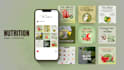 design premium social media posts for wellness brands