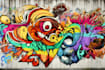 illustrate amazing custom graffiti, wall arts or murals