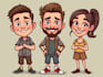 draw avatar in eye catching vector caricature portrait