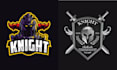 design mascot knight helmet logo