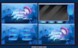 design vtuber stream overlay in cute anime style for your streaming