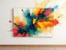 create unique printable digital oil paint abstract wall art