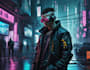 illustrate cyberpunk cyborg art
