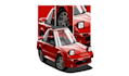 draw car vector illustration into vector chibi style
