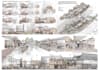 do digital architectural visualization collage style render