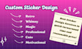create cute customized stickers with illustration