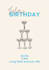 design birthday flyer, card ou poster
