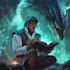 draw detailed dark art fantasy book cover,ebook illustration