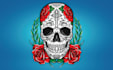 design a creative mexican dead day or sugar skull logo
