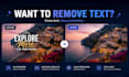 remove text and objects from your images