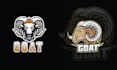 make creative mascot sheep goat logo