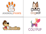 create vibrant pet veterinary clinic logo